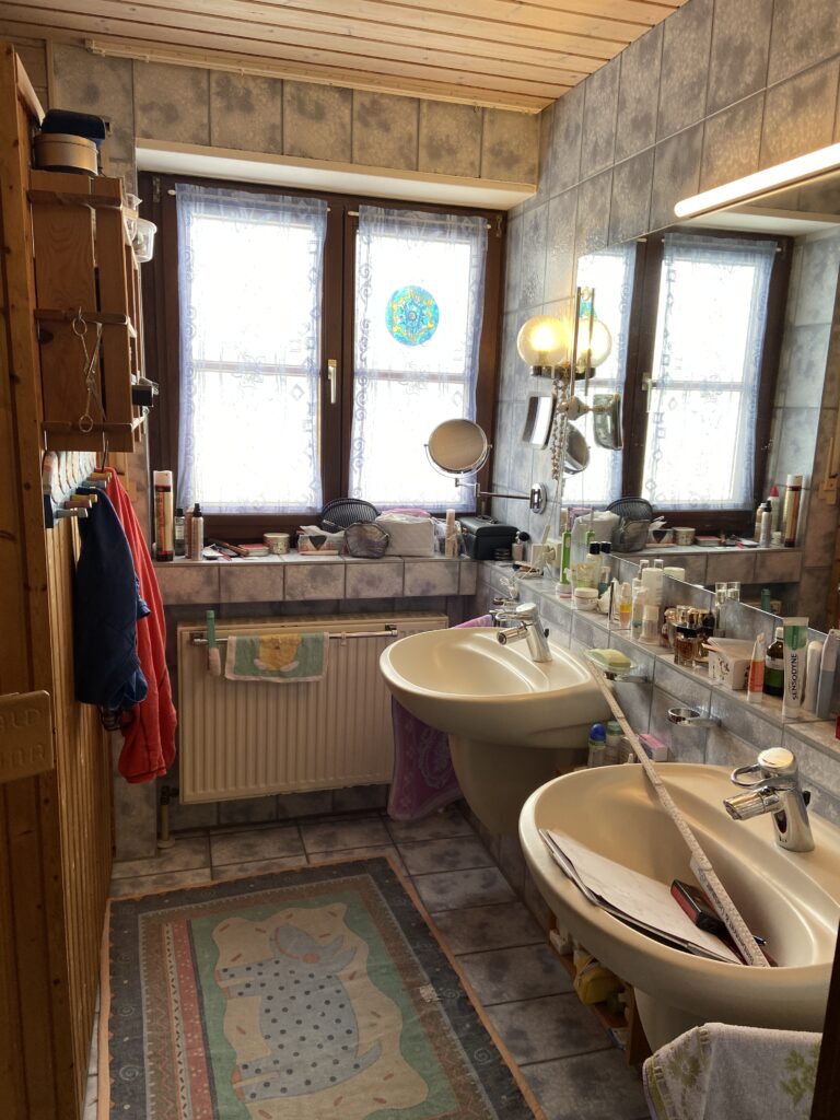 Badezimmer vor Raumplanung