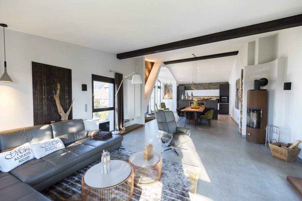 Offener Wohn-Essbereich Raumplanung