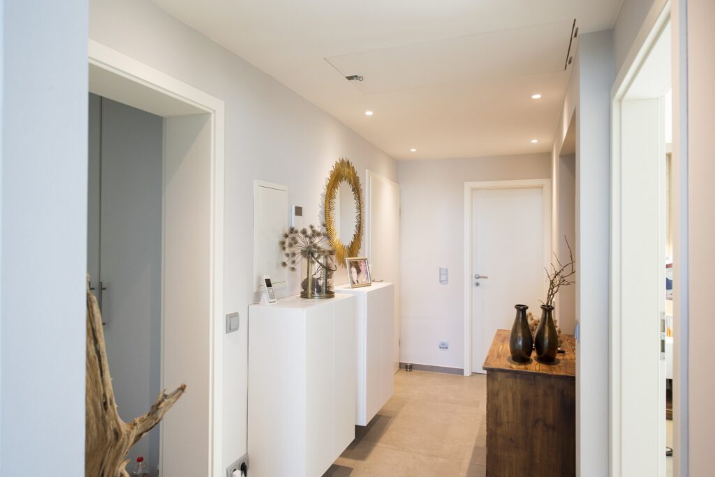 Eingangsbereich in Erdfarben