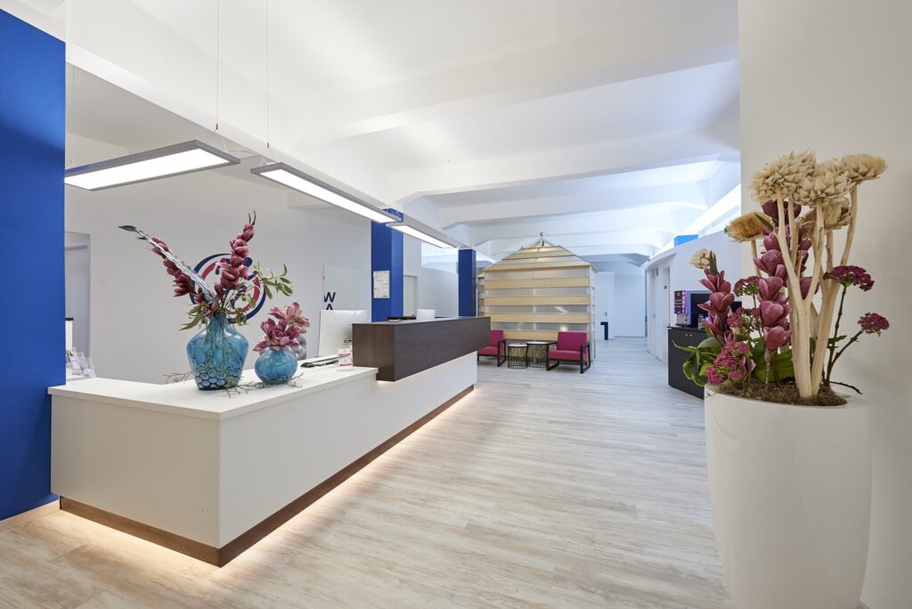Empfangsbereich Praxis