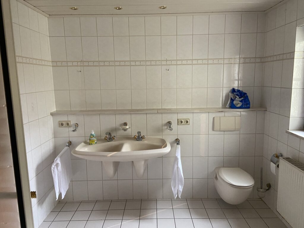 Badezimmerrenovierung vorher