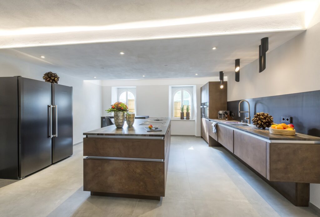 super moderne Küche im Altbau