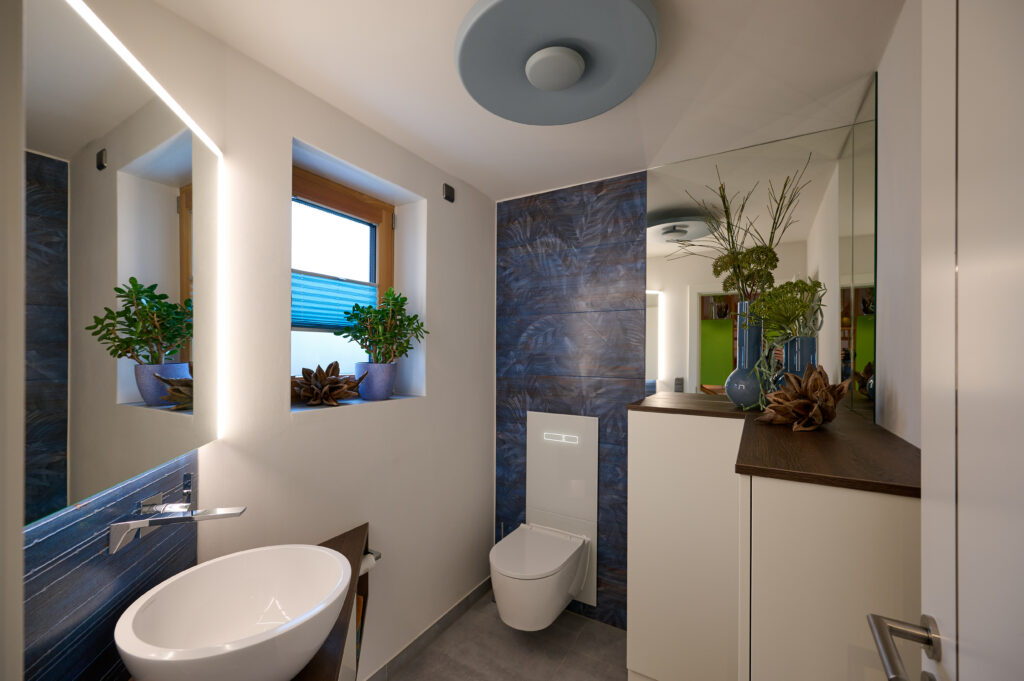 Gästebad mit Motivfliesen