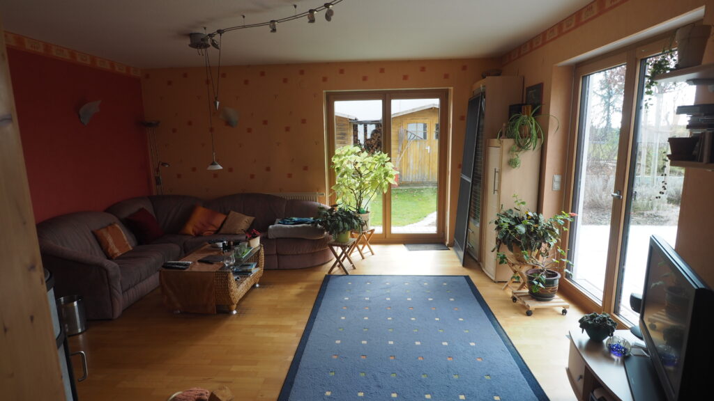 Wohnzimmergestaltung vor Raumplanung durch Innenarchitekten