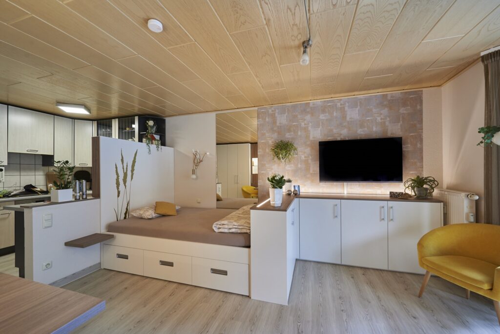 Schlafmöglichkeit Einraumwohnung
